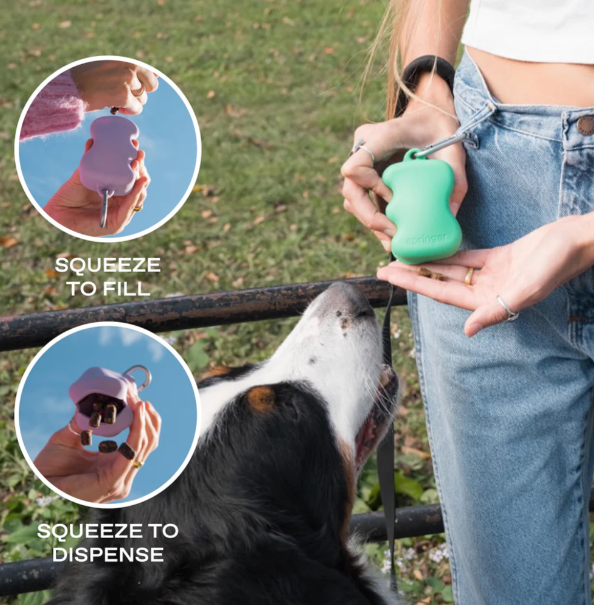 Squeeze Silicone Dog Treat Dispenser